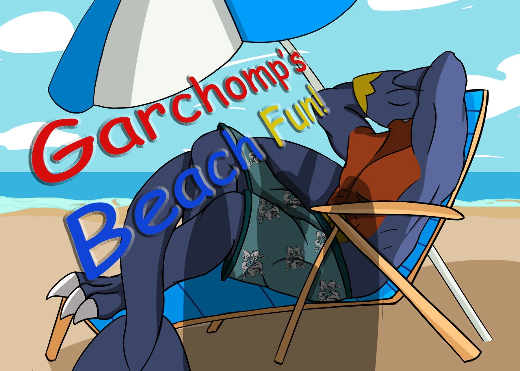 Garchomp's Beach Fun