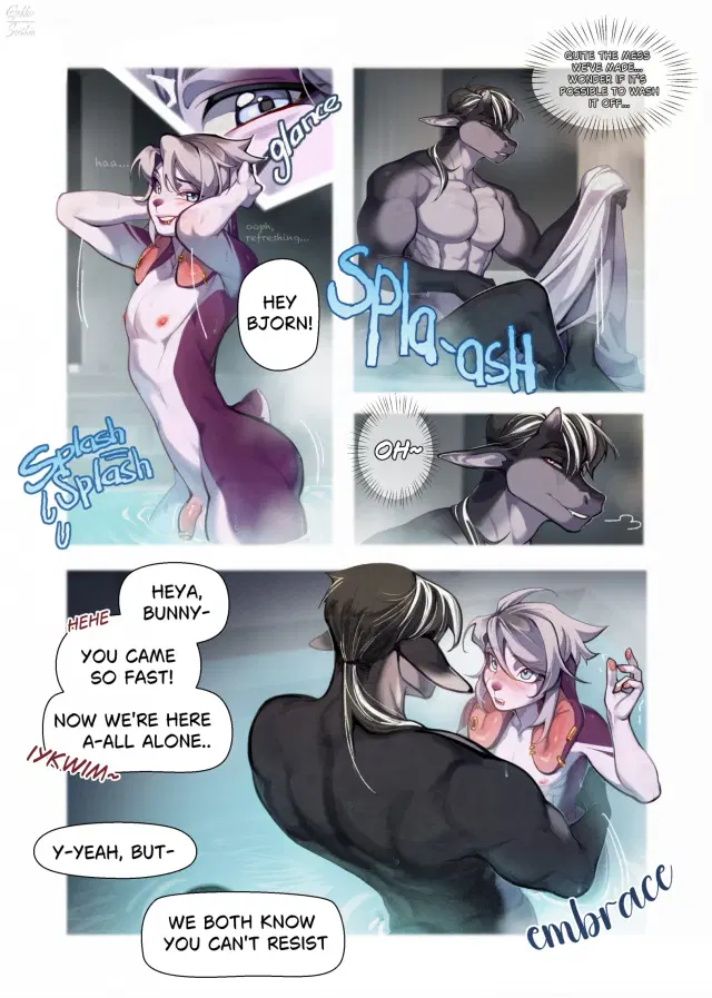 Typical Morning in the Boys' Bathhouse