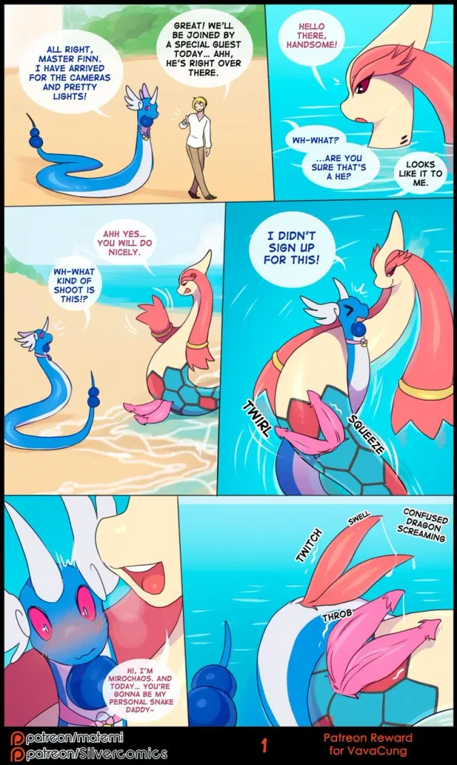 Milotic and Dragonair