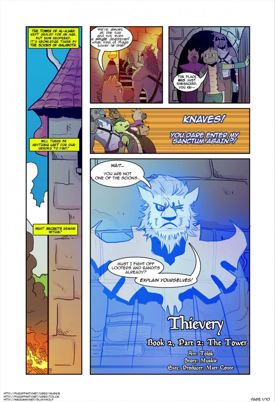 Thievery - The Tower (Ch 8) - page 1 by Tolok