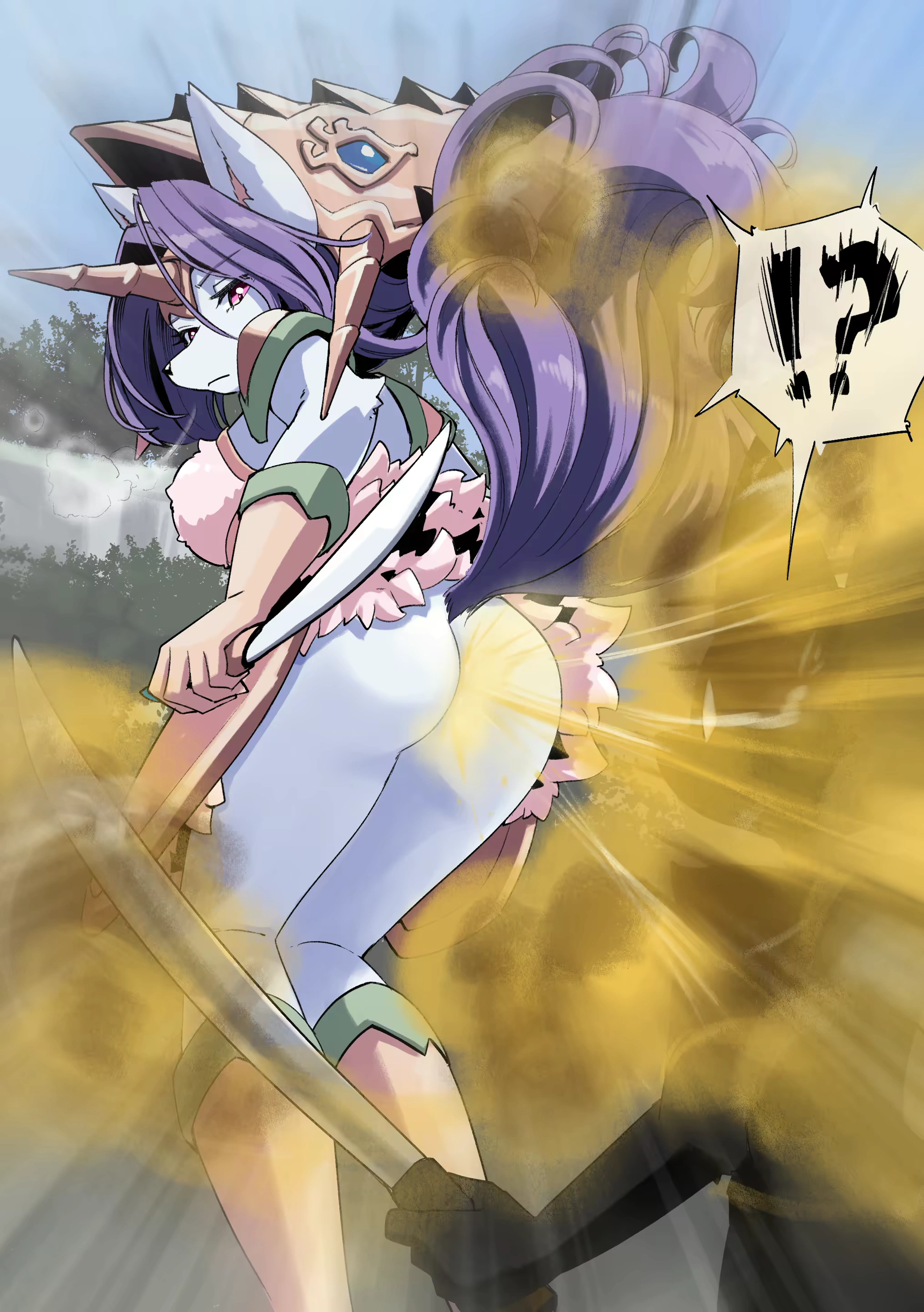 Behind Enemy Fart Attack & Kemono Woman Pooping Outdoor - page 1 by Uno Usaya