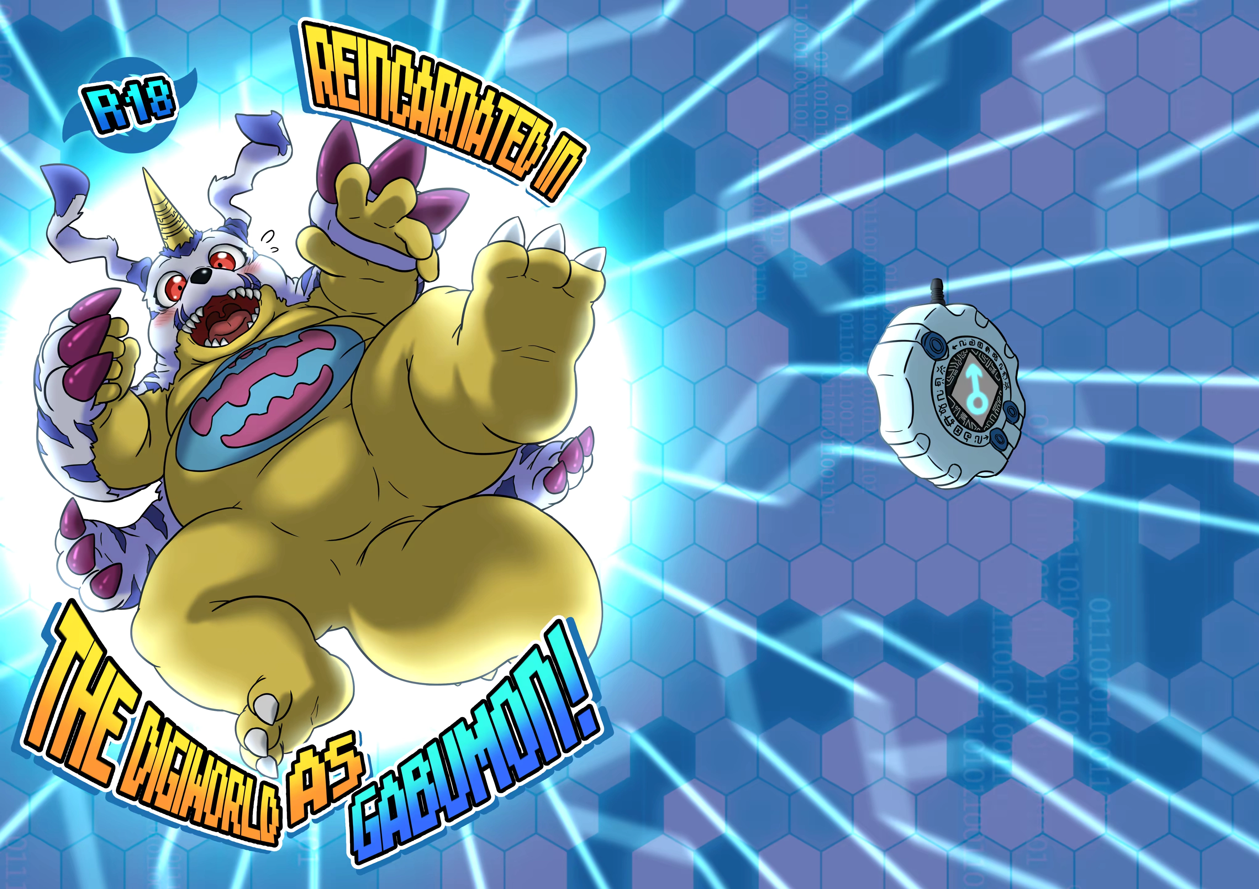 Reincarnated In The Digiworld As Gabumon! 1 - page 1 by Hybrid Tribe
